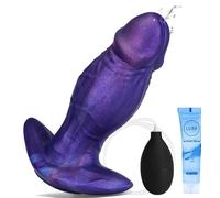 5.5'' Small Silicone Squirting Monster Dildo Butt Plug Sex Toys | Ejaculating Fantasy Anal Dildo Beginner Dildos with Suction Cup for G Spot Anal, Adult Sex Toy for Women Men Couples