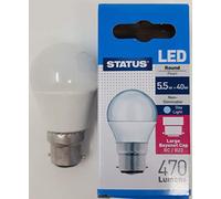 5.5 watts 40 watts LED Golf Light Bulb BC B22 Push in Daylight Packs of 2/4/10 (Pack of 2`)