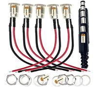 5.5 x 2.1 MM 10A DC Power Jack Socket Dc099 30V Threaded Female Mount Connector Adapter with 3.94 Ich 18AWG Cable and DC Barrel Jack Plug Male Lsgoodcare