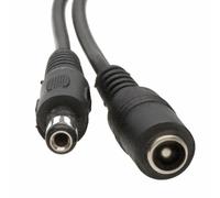 kenable DC Power Extension Cable 5.5mm x 2.1mm Male to Female Plug Socket Lead for CCTV Camera Security Systems Black 0.5m