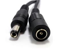 5.5 x 2.1mm DC Power Plug to Socket CCTV Extension Lead Cable 1m