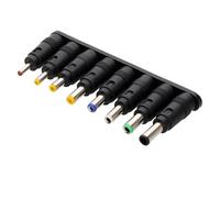 5.5 x 2.1mm DC Power to Multi-Adapters Plugs 8 Pack Straight