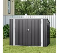 5.5 x 3.5 ft Metal Garden Shed Bin Store Bike Storage with Double Door