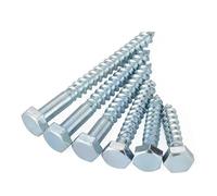 5-50 Pcs External Hex Head Self Tapping Screw M6 M8 M10 M12 Galvanizing Material Large Long Hexagon Screws Hardware Tools(M12x150mm-5pcs)