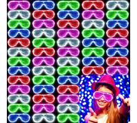 5-50 Pcs Light Up LED Glasses Bulk 5 Colors Glow Glasses Glow in The Dark Party Supplies Neon Party Favors for Kids Adults fgyj-40pcs