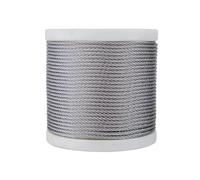 5-50M PVC Transparent Coated Rope, 1/1.2/1.5/2/3/4/5/6/8/10mm Steel Cable, 304 Stainless Steel Wire Rope For Emergency And General Purpose(10M-3mm)