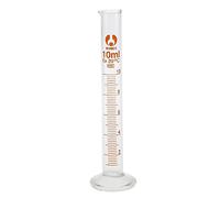 5-50ml Glass Measuring Cylinder Chemistry Lab Measure Graduated Professional Lab Test Tube - 10ml