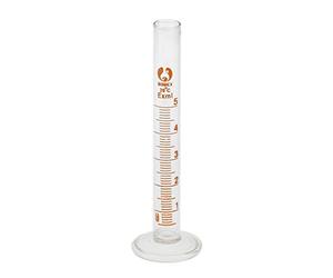 5-50ml Glass Measuring Cylinder Chemistry Lab Measure Graduated Professional Lab Test Tube - 5ml