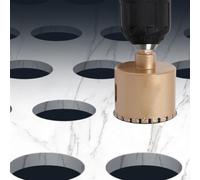 5-50mm Hex Shank Vacuum Brazed Core Drill Bit for Granite, Marble, Tile, Masonry and Concrete Dry Drilling with High Efficiency(42mm)