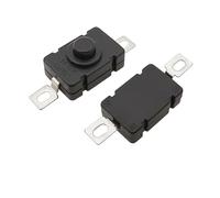 5-50Pcs 18 x 12mm KAN-28 Self Locking Flashlight Switches 1.5A 250V SMD Type Push Button Switches 2P-ON-OFF Small Switches KAN28 IDGTTLDF(50Pcs)