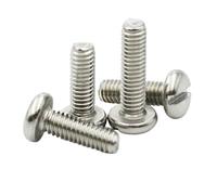 5-50pcs 304 A2-70 Stainless Steel M1.6 M2 M2.5 M3 M4 M5 M6 M8 M10 Slotted Round Head Slot Column Bolt(14mm,M10 (5pcs))
