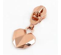 5-50Pcs 5# Nylon Zipper Puller Zippers Sliders Bag Pocket Zip Replacement Garment Zips Pulls Repair Kit DIY Sewing(Rosegold,10Pcs)