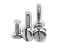5-50pcs A2-70 304 Stainless Steel M1.6 M2 M2.5 M3 M4 M5 M6 M8 M10 Slotted Column Round Cheese Head Screw Bolt (20mm,M4 (10pcs))