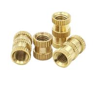 5-50pcs Brass Insert Nut M5 M6 M8 M10 Injection Molding Knurled Thread Inserts Nuts(Length 10mm,M10x OD 12mm (5pcs))