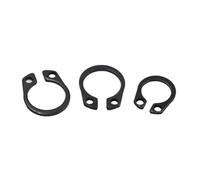 5-50pcs C Type External Circlip Retaining Rings for Shaft Stainless Steel Black Carbon Steel Circlip Snap Rings DIN471 GB894(Black 65mn Steel,M11 50pcs)