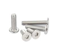 5-50pcs CM M1.6 M2 M2.5 M3 M4 M5 M6 M8 304 A2 Stainless Steel Torx Six-Lobe Ultra Thin Flat Wafer Head Screw Bolt Length=2-50mm(30 mm)