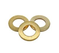 5-50pcs Copper Sealing Solid Gasket Sump Plug Oil Sealing Ring For Boat Crush Flat Seal Ring Hardware Accessories Tool Copper Washer(M4x10x1(50Pcs))