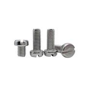 5/50pcs DIN84 Cheese Head Screw m1 m1.2 m1.4 M1.6 M2 M2.5 M3 M4 M5 M6 m8 304 stainless steel Slotted Cap Head Column screw(5mm)