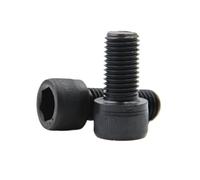 5-50pcs DIN912 M1.6 M2 .5 M3 M4 M5 M6 M8 A2-70 12.9 Black Hexagon Hex Cap Head Screw(12.9 black/12mm,M6 10pcs)