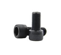 5-50pcs DIN912 M1.6 M2 .5 M3 M4 M5 M6 M8 A2-70 12.9 Black Hexagon Hex Cap Head Screw(12.9 black/4mm,M1.6 50PCS)