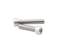 5-50pcs DIN912 M1.6 M2 .5 M3 M4 M5 M6 M8 A2-70 Stainless Steel Hexagon Hex Cap Head Screw(Steel 304/50mm,M2.5 50pcs)