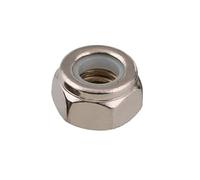 5-50pcs Din985 M2 M2.5 M3 M4 M5 M6 M8 M10 M12 M14 M16 Nut White Black Zinc Plated Locknut Anti Slip Self-locking Nut Locking Cap(Nickel-plated,M3(50pcs))