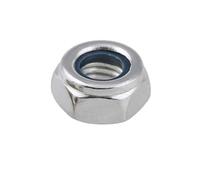 5-50pcs Din985 M2 M2.5 M3 M4 M5 M6 M8 M10 M12 M14 M16 Nut White Black Zinc Plated Locknut Anti Slip Self-locking Nut Locking Cap(White zinc,M2.5(50pcs))