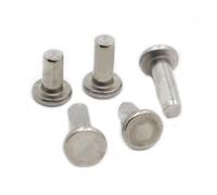 5-50pcs GB109 M2 M2.5 M3 M4 M5 M6 A2-70 304 Stainless Steel Flat Round Head Solid Rivet Self Plugging Knock-on Rivet Nail Bolts(M2 50pcs,5mm)