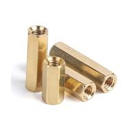 5-50pcs Hex Female to Female M2 M2.5 M3 M4 M5 Brass Standoff Spacer Hexagonal Stud Spacer Hollow Pillars(11mm,M2.5XL(50PCS))