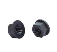 5-50PCS Hexagon Hex Head Nylon Flange Nut Black/White Plastic M3 M4 M5 M6 M8 M10 M12 Electricity Insulation DIN6923(Black,M8 10pcs)