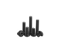 5-50pcs ISO7380 Hex Screw M2 M2.5 M3 M4 M5 M6 M8 M10 Black Button Head Hex Socket Cap Screw Hexagon Socket Round Head Screws(6mm,M4 20PCS)