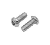 5-50PCS Iso7380 M2 .5 M3 M4 M5 M6 M8 304 A2-70 Stainless Steel Hex Socket Button Head Screw(Steel 304/8mm,M3 50pcs)
