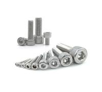 5-50pcs M1.4 M1.6 M2 M2.5 M3 M4 M5 M6 M8 304 A2 Stainless Steel Hexagon Hex Socket Head Cap socket Bolt Screw(80mm,M6 10pcs)