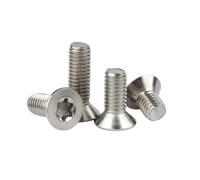 5-50pcs M1.4/M1.6/M2/M2.5/M3/M4/M5/M6/M8 Stainless Steel Torx Hexalobular Countersunk Head Mechanic Screws, M1.4x4mm(50pcs)
