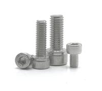 5-50pcs M1.6 M2 M2.5 M3 M4 M5 M6 M8 304 A2 Stainless Steel grade 12.9 Black Hexagon Hex Socket Head Cap socket Bolt Screw(304 stainless,30mm,M4 20pcs)