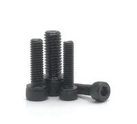 5-50pcs M1.6 M2 M2.5 M3 M4 M5 M6 M8 304 A2 Stainless Steel grade 12.9 Black Hexagon Hex Socket Head Cap socket Bolt Screw(12.9 Class steel,8mm,M6 10pcs)