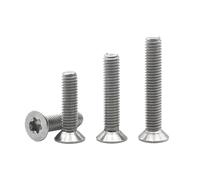 5-50Pcs M1.6 M2 M2.5 M3 M4 M5 M6 M8 304 Stainless Steel Torx Six-Lobe Countersunk Flat Head Screw Bolt CM GB2673 Length=3-55mm(25mm,M4 (20pcs))