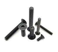 5-50pcs M1.6-M8 Black Grade 10.9 Steel DIN7991 Hex Socket Flat Countersunk Screws | ISO 10642 | High Strength Machine Bolts (3-80mm Length)(20mm,M3 (50pcs))