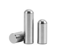 5-50pcs M2-M10 304 Stainless Steel Round Head Solid Cylindrical Locating Dowel Pins, M6x55mm(10pcs)