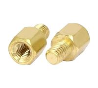 5-50pcs M2 M2.5 M3 M4 Hex Coppers Standoff Circuit Spacer Board Screws Bolt Thread Brass Round Single Cylinder Head Hexagon Pillar(M3x35-6mm 10PCS)