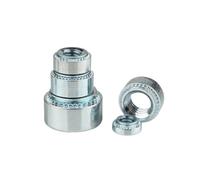 5~50Pcs M2 M2.5 M3 M4 M5 M6 M8 M10 Blind Nuts Self-Clinching Inserting Nutsert Press Rivet Nut Carbon Steel Zinc Plated(S-M3-0mm-50pcs)