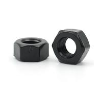 5-50pcs M2 M2.5 M3 M4 M5 M6 M8 M10 M12 M14 M16 M18 M20 DIN934 White or Black Plastic Nylon Hex Hexagon Nut(Black Color,M18 x5pcs)