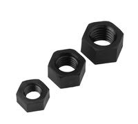 5-50pcs M2 M2.5 M3 M4 M5 M6 M8 M10 M12 M14 M16 M18 M20 White Or Black Plastic Nylon Hex Hexagon Nut(Black Color,M2.5 (50pcs))