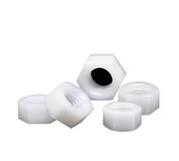 5-50pcs M2 M2.5 M3 M4 M5 M6 M8 M10 M12 M14 M16 M18 M20 White Or Black Plastic Nylon Hex Hexagon Nut(White,M14 (10pcs))