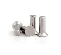 5-50pcs M2-M8 Solid Countersunk Head Self-plugging Percussion Hand Knock Rivet for DIY Craft And Handwork GB869 Aluminum Alloy Rivet(M2(50Pcs),12mm)