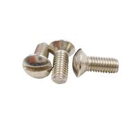 5-50pcs M2M2.5M3M4M5M6 Stainless Steel304 GB/T69Soltted Half Countersunk Head Pan Round Head Machine Screws Bolt DIN964(M4x30mm 10pcs)