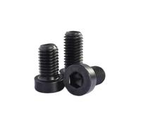 5-50PCS M3 M4 M5 M6 M8 M10 M12 Grade 10.9 Steel With Black Hex Socket Thin Short Cap Head Screw(16mm,M6 10PCS)