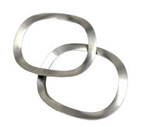 5-50pcs M3-M51 Wave Washer 304 Stainless Steel Bearing Shafts Three Wave Crest Type Spring Washer(M39x46x0.5mm-5Pcs)