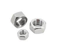 5-50pcs M4 M5 M6 M8 M10 DIN934 Fine Thread Hexagon Nuts 304 Stainless Steel Nut Pitch 0.5/0.75/1.0mm(50pcs,M6x0.5)