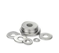 5-50Pcs M4 M5 M6 M8 M10 M12 M14 M16 M18 M20 304 Stainless Steel Flat Washer Plain Gasket Bolt Flat Gasket Thickness 0.5/0.8/1mm(M8x16x0.5-30pcs)
